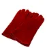 big red welding gloves
